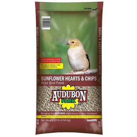 AUDUBON PARK Wild Bird Food, Sunflower Hearts and Chips, 10 lb 12519